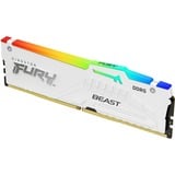 Kingston FURY DIMM 32 GB DDR5-5600  , Arbeitsspeicher weiß, KF556C36BWEA-32, FURY Beast RGB, AMD EXPO