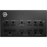 MSI MAG A850GL PCIE5, PC-Netzteil schwarz, 1x 12VHPWR, 4x PCIe, Kabelmanagement, 850 Watt