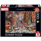 Schmidt Spiele Thomas Kinkade Studios: Marvel - Deadpool, Snow Day, Puzzle 1000 Teile