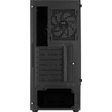 Aerocool Wave-G-BK-v3, Tower-Gehäuse schwarz, Gehärtetes Glas