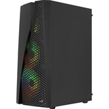 Aerocool Wave-G-BK-v3, Tower-Gehäuse schwarz, Gehärtetes Glas