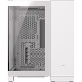 Corsair 2500X                          , Tower-Gehäuse weiß, Tempered Glass x 2