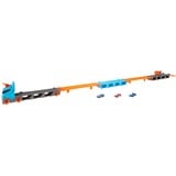 Hot Wheels 2-in-1 Rennbahn-Transporter, Spielfahrzeug blau/orange