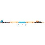 Hot Wheels 2-in-1 Rennbahn-Transporter, Spielfahrzeug blau/orange