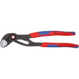 KNIPEX Cobra QuickSet Rohr- / Wasserpumpen-Zange 87 22 250 rot/blau, Länge 250mm, für Rohre bis 2"