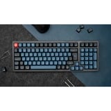 Keychron K4 Pro, Gaming-Tastatur schwarz/blaugrau, DE-Layout, Keychron K Pro Brown, Hot-Swap, RGB