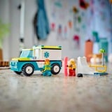 LEGO 60403 City Rettungswagen und Snowboarder, Konstruktionsspielzeug 