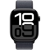 Apple Watch Series 10, Smartwatch schwarz (glänzend), Aluminium, 46 mm, Sport Look Tinte