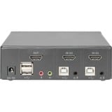 Digitus KVM Switch 2 Port, KVM-Switch schwarz