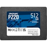 Patriot P220 512 GB, SSD schwarz, SATA III 6 Gb/s, 2,5"