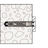 fischer Universaldübel UX 5x30 R hellgrau, 100 Stück