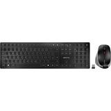 CHERRY DW 9500 SLIM + McAfee Bundle, Desktop-Set schwarz/grau, DE-Layout, Cherry SX-Scherentechnologie