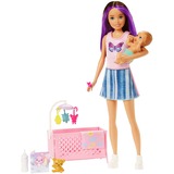 Mattel Barbie Skipper Babysitters Inc. Sleepy Baby Skipper, Puppe 