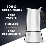 Bialetti Venus, Espressomaschine silber, 10 Tassen