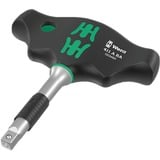 Wera 411 A RA Quergriff-Adapterschraubendreher mit Ratschenfunktion schwarz/grün, 1/4" mit Kugelsicherung