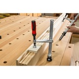 BESSEY Spannelement TW16-20-10-2K, Zwinge silber/rot, fixe Ausladung