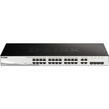 D-Link DGS-1210-24/E, Switch silber/schwarz, 4 Gigabit-Combo-Ports