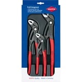 KNIPEX Cobra-Paket 00 20 09 V02, Zangen-Set schwarz, gezahnte Griffflächen, integrierter Klemmschutz