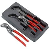 KNIPEX Cobra-Paket 00 20 09 V02, Zangen-Set schwarz, gezahnte Griffflächen, integrierter Klemmschutz