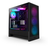 NZXT H5 Flow RGB ( 2024 ) , Tower-Gehäuse schwarz, Tempered Glass