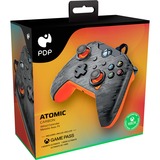 PDP Wired Controller - Atomic Carbon, Gamepad anthrazit/orange, für Xbox Series X|S, Xbox One, PC