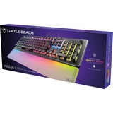 Turtle Beach Vulcan II Max, Gaming-Tastatur schwarz/transparent, DE-Layout, TITAN II Optical Red