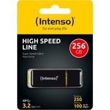 Intenso High Speed Line 256 GB, USB-Stick schwarz/gelb, USB-A 3.2 Gen 1