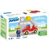 PLAYMOBIL 71683 Junior: Feuerwehrleiterfahrzeug, Konstruktionsspielzeug 