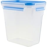 Emsa CLIP & CLOSE Frischhaltedose 1,5 Liter transparent/blau, rechteckig, Hochformat