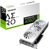 GIGABYTE GeForce RTX 4060 Ti AERO OC 8G, Grafikkarte DLSS 3, 2x DisplayPort, 2x HDMI 2.1