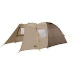 Jack Wolfskin Kuppelzelt GRAND ILLUSION IV braun/beige, mit Tunnel-Anbau