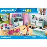 PLAYMOBIL 71608 My Life Küche mit Essplatz, Konstruktionsspielzeug 