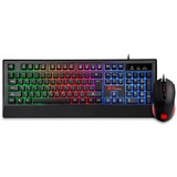 Thermaltake Challenger Combo RGB, Desktop-Set schwarz, DE-Layout, Rubberdome