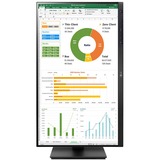 LG 24BN65YP-B, LED-Monitor 60.4 cm (23.8 Zoll), schwarz (matt), Full HD, IPS, Pivot, DisplayPort, HDMI