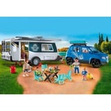 PLAYMOBIL 71423 Family Fun Wohnwagen mit Auto, Konstruktionsspielzeug 