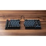 Keychron Q11, Gaming-Tastatur schwarz/blau, DE-Layout, Keychron K Pro Brown, Hot-Swap, Aluminiumrahmen, RGB