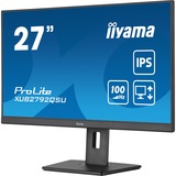 iiyama ProLite XUB2792QSU-B6, LED-Monitor 69 cm (27 Zoll), schwarz (matt), WQHD, IPS, AMD Free-Sync, 100Hz Panel