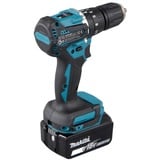 Makita Akku-Schlagbohrschrauber DHP487RAJ, 18Volt blau/schwarz, 2x Li-Ionen Akku 2,0Ah, MAKPAC