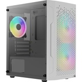 Aerocool Trinity Mini G-WT-v3, Tower-Gehäuse weiß, Tempered Glass