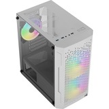 Aerocool Trinity Mini G-WT-v3, Tower-Gehäuse weiß, Tempered Glass