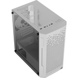 Aerocool Trinity Mini G-WT-v3, Tower-Gehäuse weiß, Tempered Glass