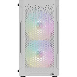 Aerocool Trinity Mini G-WT-v3, Tower-Gehäuse weiß, Tempered Glass