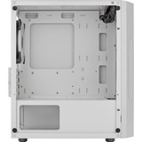 Aerocool Trinity Mini G-WT-v3, Tower-Gehäuse weiß, Tempered Glass