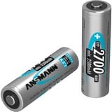 Ansmann 2700mAh, Akku silber, 2x AA (Mignon)