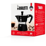 Bialetti Moka Express, Espressomaschine schwarz, 3 Tassen