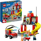 LEGO 60375 City Feuerwehrstation und Löschauto, Konstruktionsspielzeug 