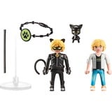 PLAYMOBIL 71337 Miraculous: Adrien & Cat Noir, Konstruktionsspielzeug 