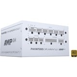 Phanteks AMP GH 850W ATX3.1 White, PC-Netzteil weiß, 1x 12-Pin High Power GPU, 3x PCIe, Kabelmanagement, 850 Watt