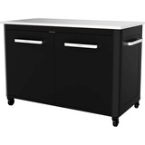 Cozze Outdoorküche 90526, Schrank schwarz/edelstahl, 120cm breit