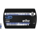 Wiha Bit-Satz XLSelector T-Bit 25mm, 31-teilig schwarz/blau, PH / TX / H